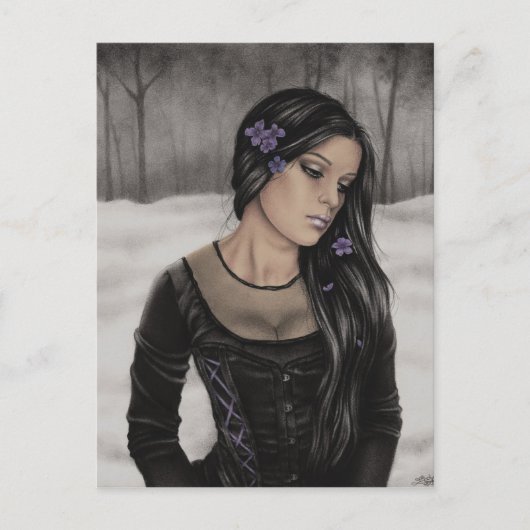 Dreary Winter Postcard Postkarte (Vorderseite)