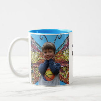 Dreas allein Schmetterlings-Tasse Zweifarbige Tasse
