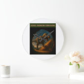 Dreck Kick Große Wanduhr (Zuhause)