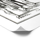 Dreckige Town Crier, After a woodcut in 'Praxis Re Poster (Ecke)