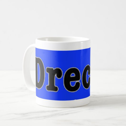 Dreckly Kaffeetasse (Vorderseite Links)