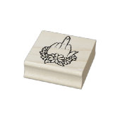 Dreh aus dem Mittelfinger Gummistempel (Stempel)