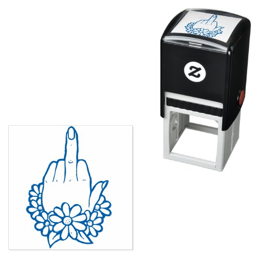 Dreh aus dem Mittelfinger Permastempel (Beispiel)