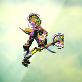 Dreh aus! - Freestyle Motocross Stunt Fensteraufkleber (Blatt 3)