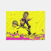 Dreh aus! Freestyle Motocross Tricks Fleecedecke (Vorderseite (Horizontal))