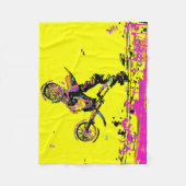 Dreh aus! Freestyle Motocross Tricks Fleecedecke (Vorderseite)