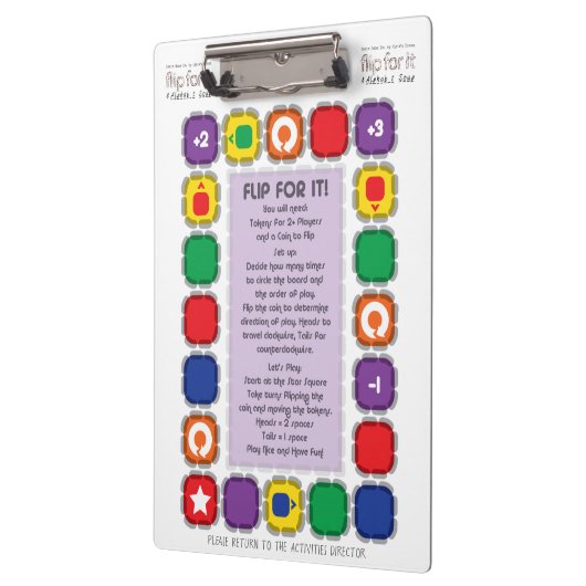 Dreh dafür! 5 in einem Gameboard Klemmbrett (Links)