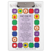 Dreh dafür! 5 in einem Gameboard Klemmbrett (Vorderseite)