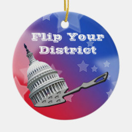 Dreh Deine District Vote 2026 Keramik Ornament