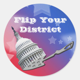 Dreh Deine District Vote 2026 Runder Aufkleber