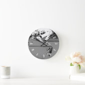 Dreh des Motherboards - Skateboarder, Round Clock Runde Wanduhr (Zuhause)