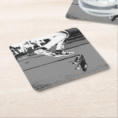 Dreh des Verwaltungsrats Rechteckiger Pappuntersetzer (angewinkelt)