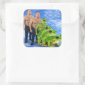 Dreh die Frösche Gay Meme Aufkleber - Satirisch (Tasche)