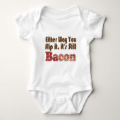 Dreh es Bacon Baby Strampler (Vorderseite)