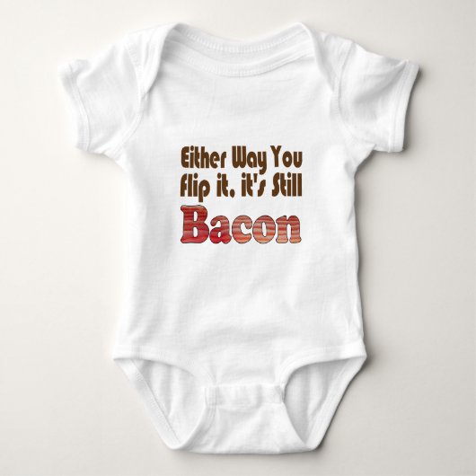 Dreh es Bacon Baby Strampler (Vorderseite)