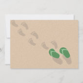 Dreh Flop and Flamingo Baby Shower Einladung (Rückseite)