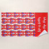 Dreh Flop Beach Handtuch (Vorderseite)