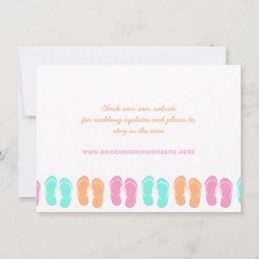 Dreh Flop Beach Save the Date (Rückseite)