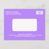 Dreh Flop Beach Wedding Save the Date Ankündigungspostkarte (Rückseite)