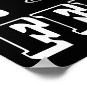 Dreh Flop Dancing Wedding Sign - 11" x 14" Poster (Ecke)