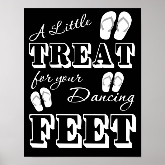 Dreh Flop Dancing Wedding Sign - 11" x 14" Poster (Vorne)
