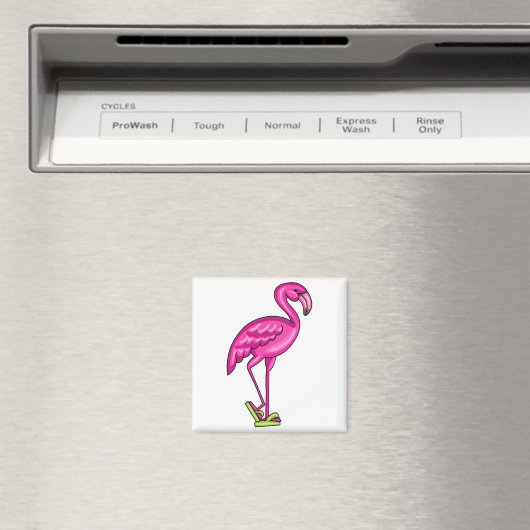 Dreh Flop Flamingo Magnet (In Situ (Geschirrspüler))