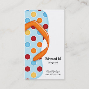 Dreh Flop Lifeguard Visitenkarte