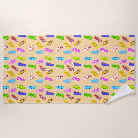 Dreh Flop Pattern Beach Handtuch (Vorderseite)