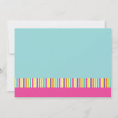 Dreh Flop Splash Birthday Bash Einladung (Rückseite)