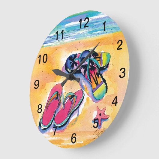 Dreh-Flop-Uhr Große Wanduhr (Winkel)