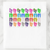 Dreh Flopping Rechteckiger Aufkleber (Tasche)