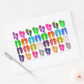 Dreh Flopping Rechteckiger Aufkleber (Umschlag)