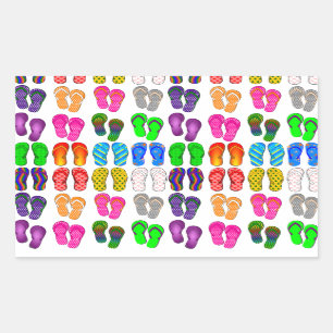 Dreh Flopping Rechteckiger Aufkleber