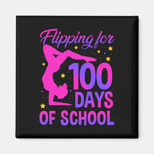 Dreh für 100 Tage Gymnastik Gymnast Magnet (Vorne)