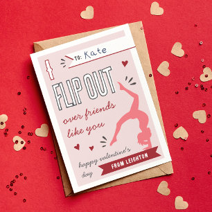 Dreh-Out Gymnastik-Klassenzimmer Valentinstag-Kart Einladung