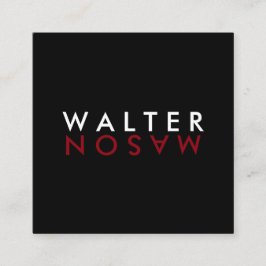 Dreh Quadratische Visitenkarte