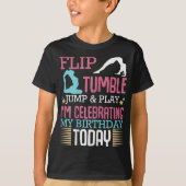 Dreh Tumple Jump and Play Funny Rhythmic Gymnastic T-Shirt (Vorderseite)