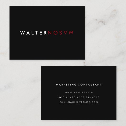 Dreh Visitenkarte (Vorne/Hinten)