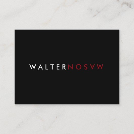 Dreh Visitenkarte (Vorderseite)