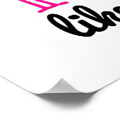 Dreh wie ein Mädchen Empowerment Gymnastik Poster (Ecke)