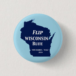 Dreh Wisconsin Blue im Jahr 2024 Button