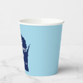 Dreh Wisconsin Blue im Jahr 2024 Pappbecher (Links)