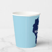 Dreh Wisconsin Blue im Jahr 2024 Pappbecher (Rechts)