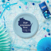 Dreh Wisconsin Blue im Jahr 2024 Pappteller (Party)