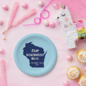 Dreh Wisconsin Blue im Jahr 2024 Pappteller (Party)