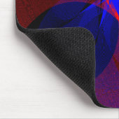 Drehbare blaue Akzent-Geometrie-Mauspad Mousepad (Ecke)