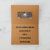 Drehbare Herbstleaves Frame Happy Halloween Karte (Innenseite)