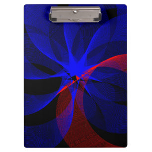Drehbares blaues Akzent-Geometrie-Clipboard Klemmbrett