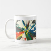 Drehbeschleunigung-Kunst 1974. Meine allererste Kaffeetasse (Links)