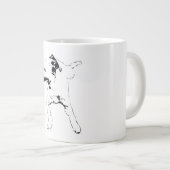 Drehbewegung der Leaf-Chase, Grinning Pup Jumbo-Tasse (Vorderseite Rechts)